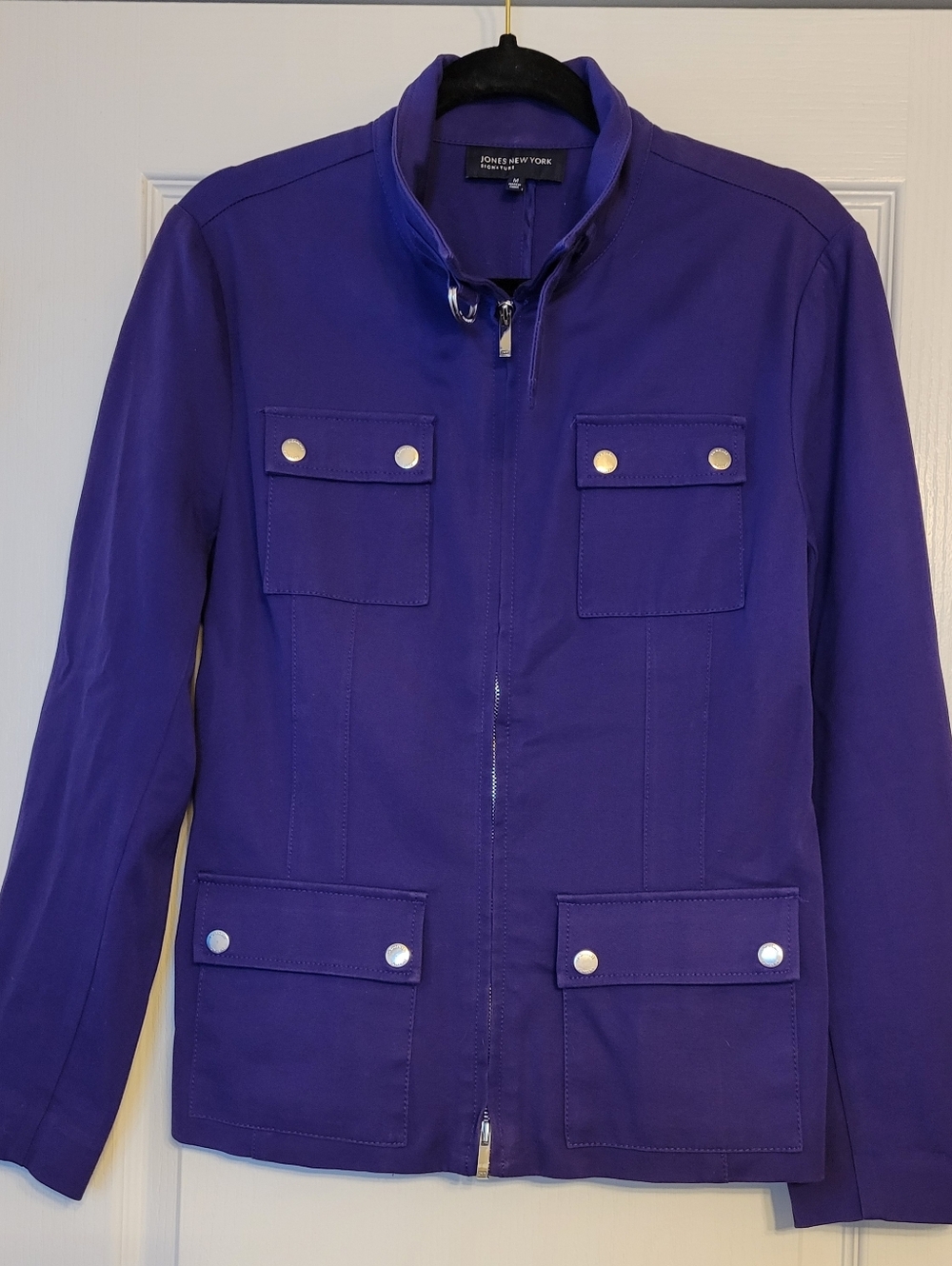 Jones New York | Purple Utility Zip Jacket